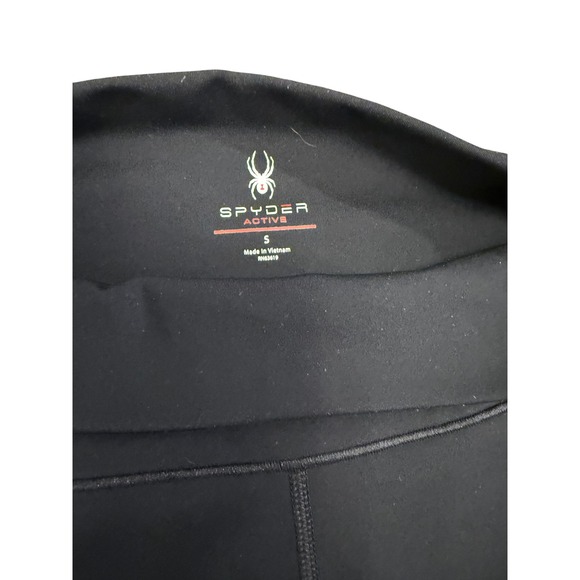 Spyder Active Womens Black Athletic Leggings Pockets High Waisted Size S - Picture 3 of 6